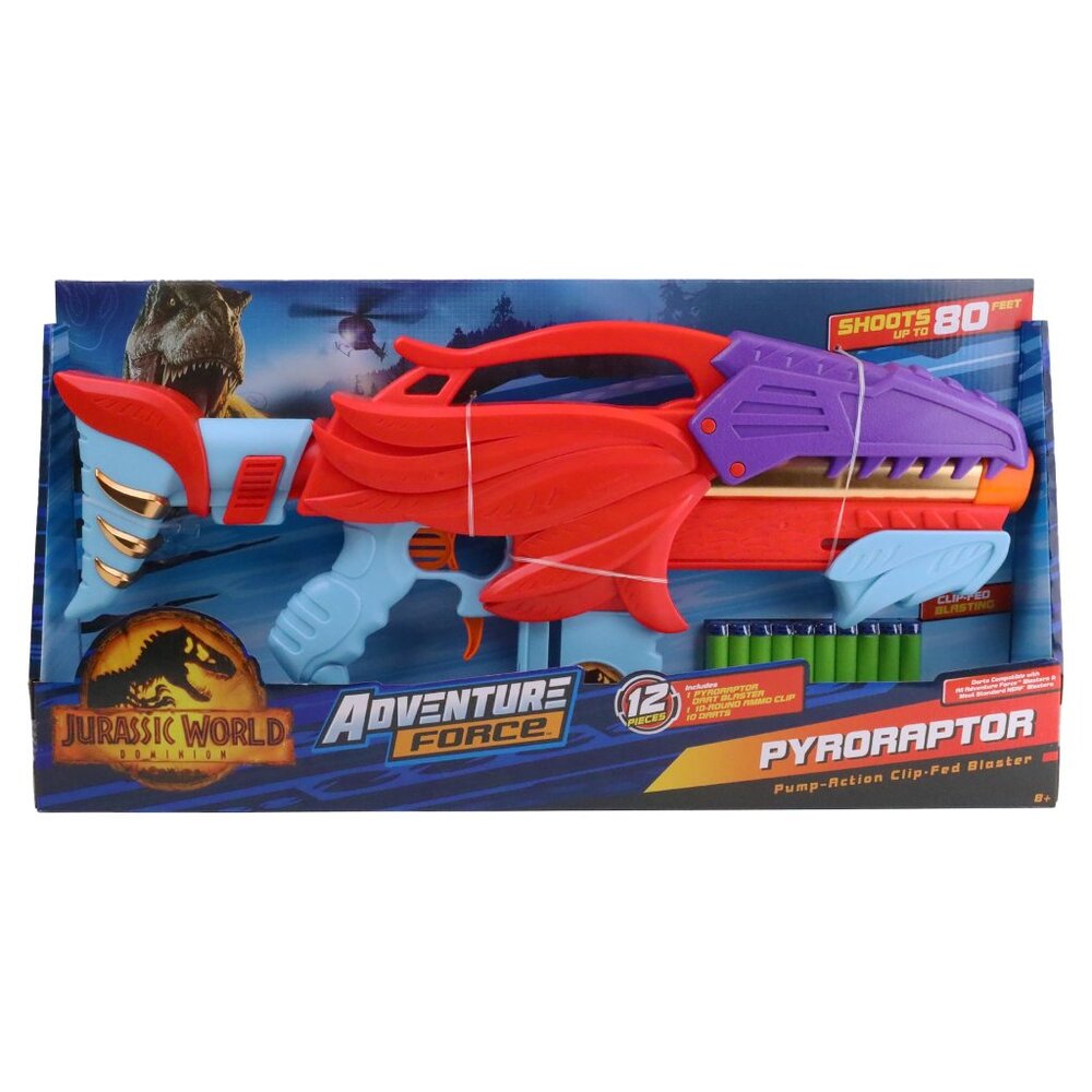 ⚡️New⚡️Adventure Force Pyroraptor Pump-Action Clip-Fed Blaster
